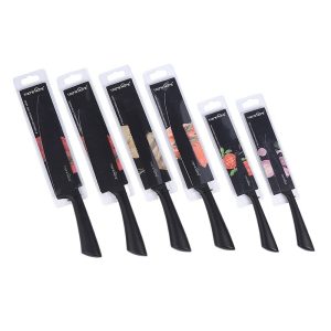 Black Hollow-Handle Kitchen Knife Set